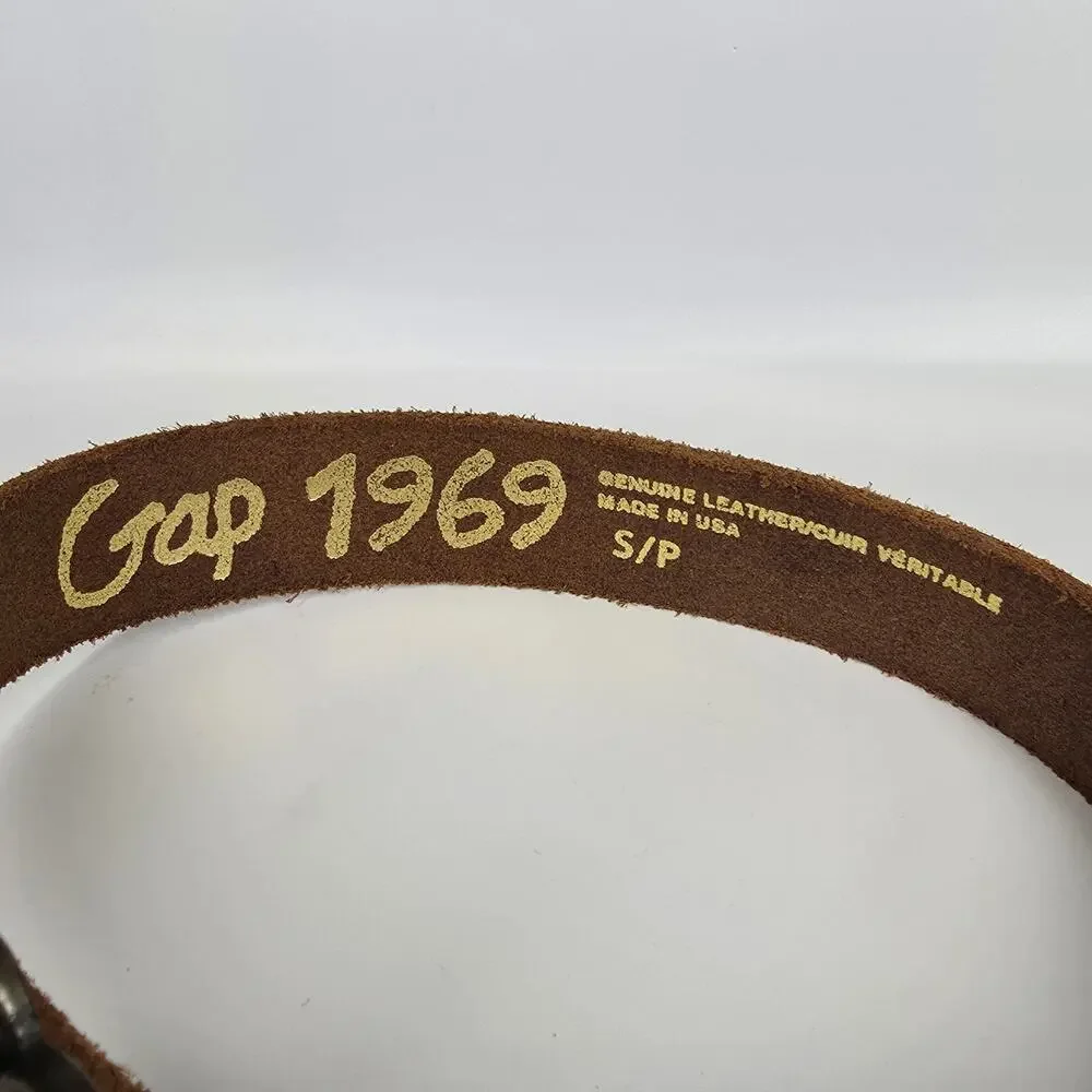 GAP 1969 GENUINE LEATHER GIRLS’ BELT – ROSE BUCKLE – SIZE S/P – 22.5